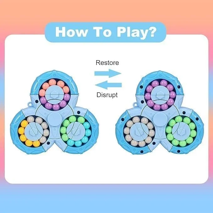 3D Magic Bean Rotating spinner puzzle (1pc) 3