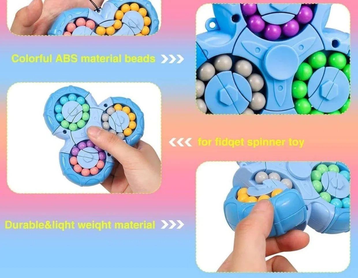3D Magic Bean Rotating spinner puzzle (1pc) 5