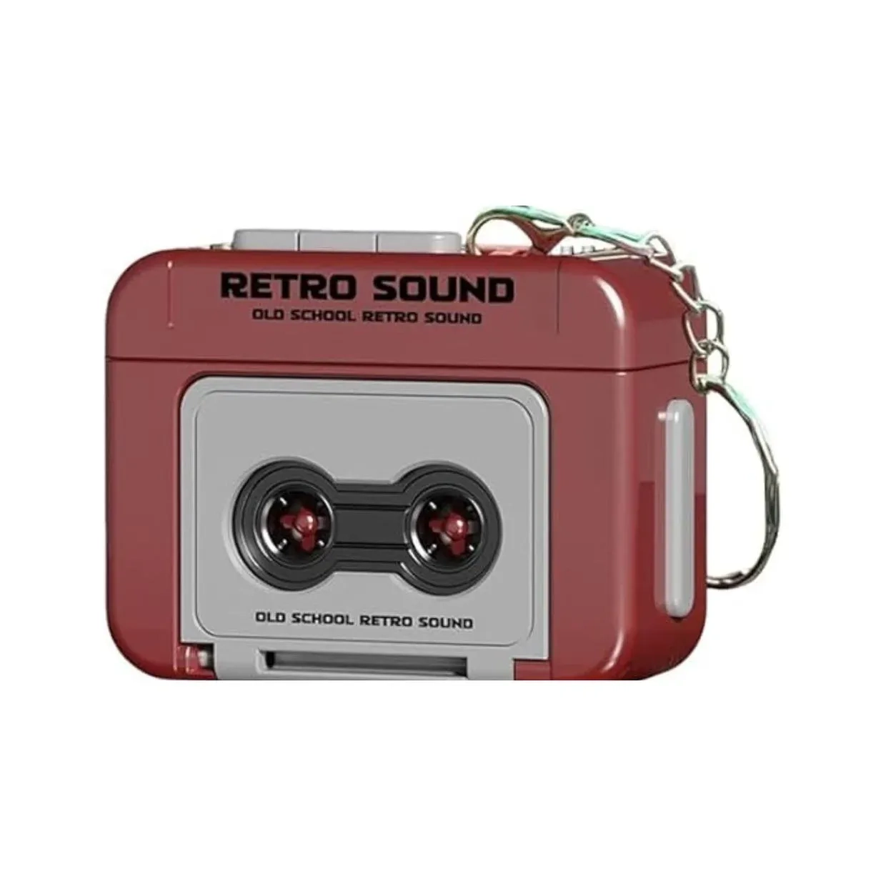 Mini Retro Cassette Tape Recorder Keychain 1