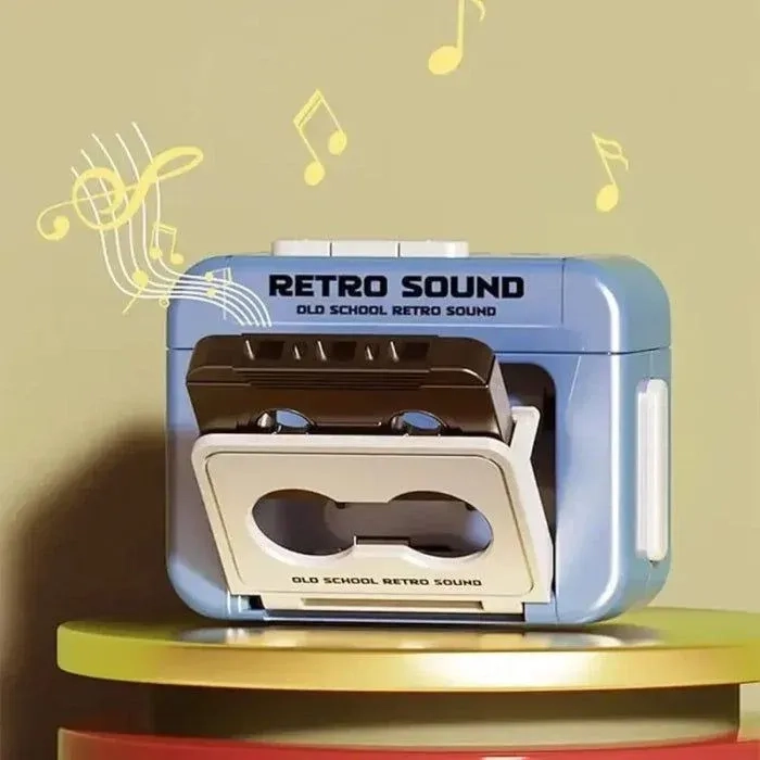 Mini Retro Cassette Tape Recorder Keychain 3