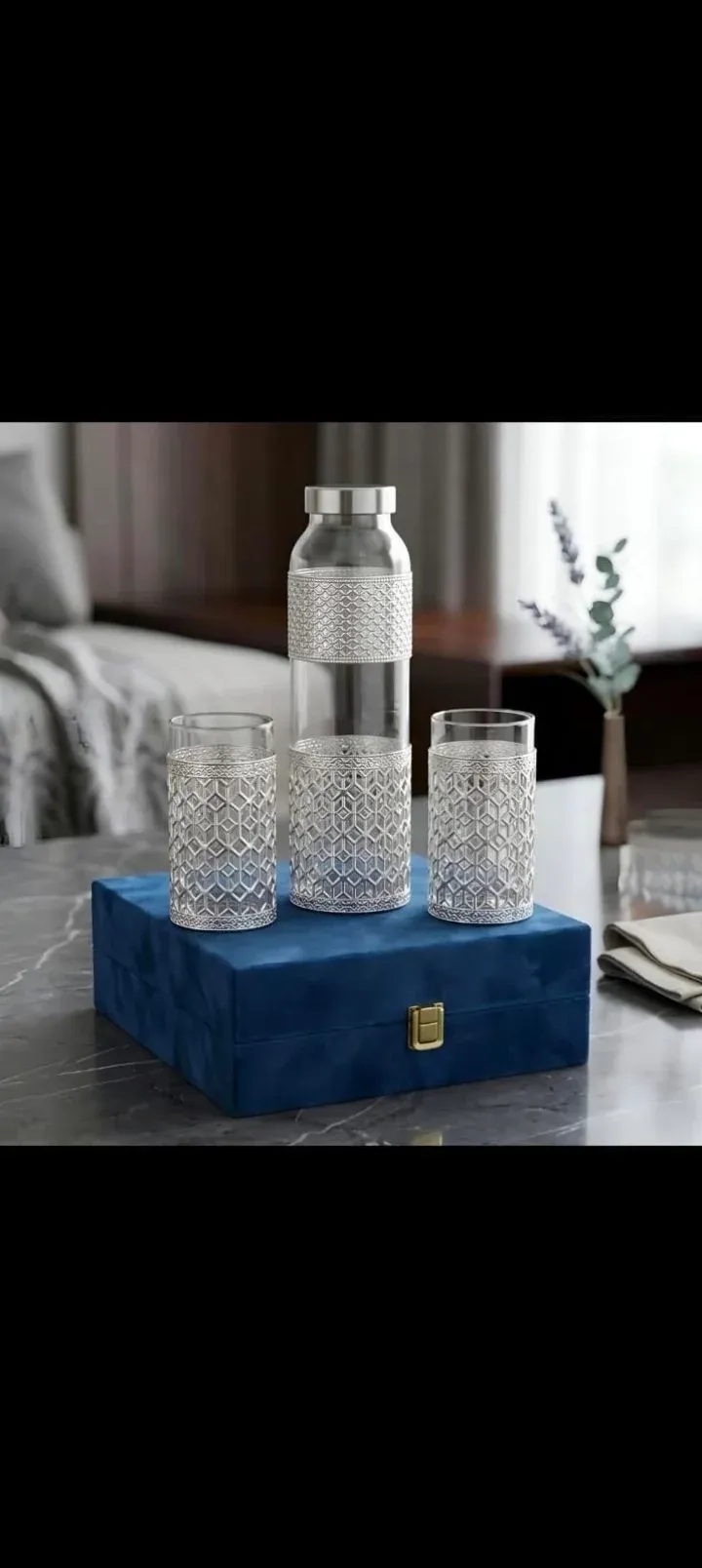 1 Bottle 2 Glass Set