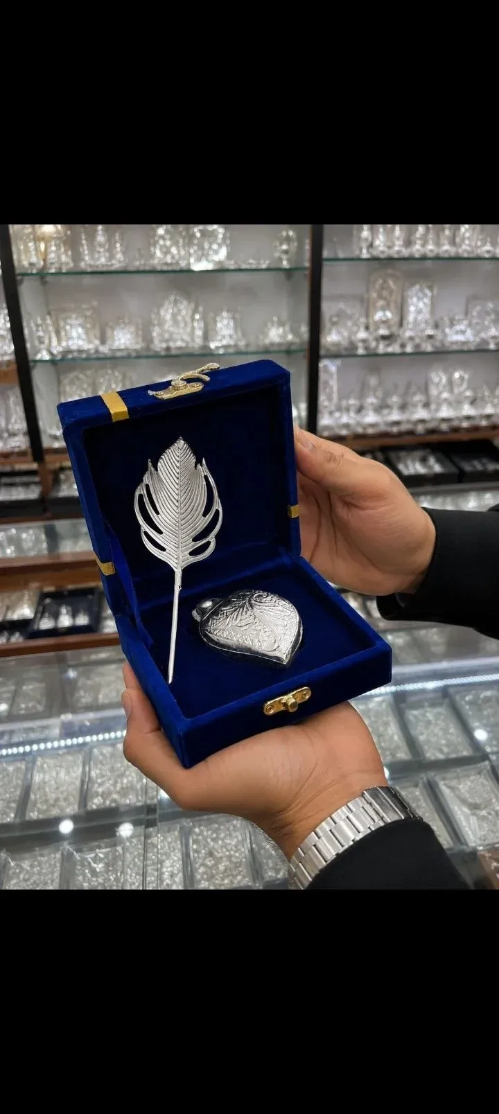 German Silver Stick And Kumkum