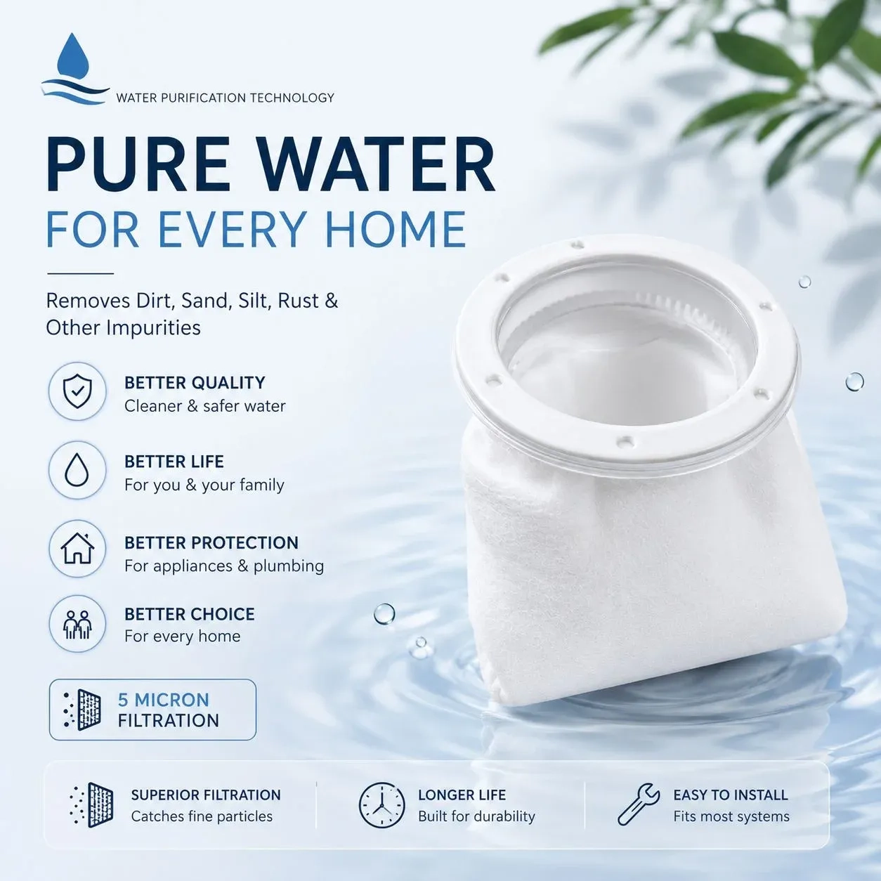 Water Tank Filter Bag