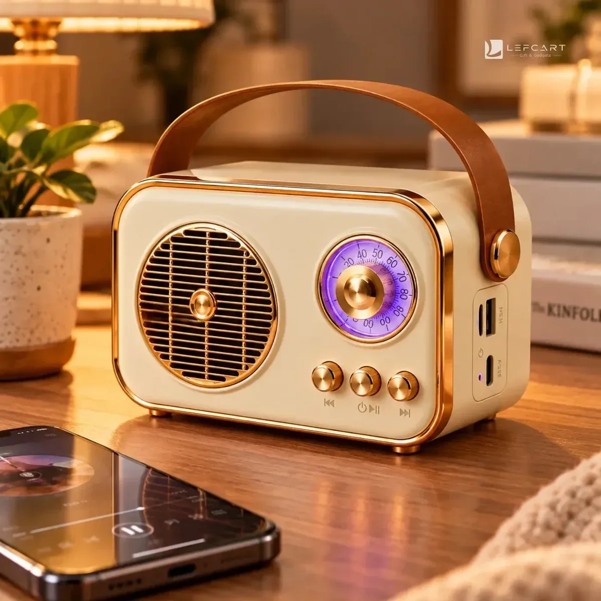 5W Portable Bluetooth Speaker with FM Radio, USB & SD Card 2