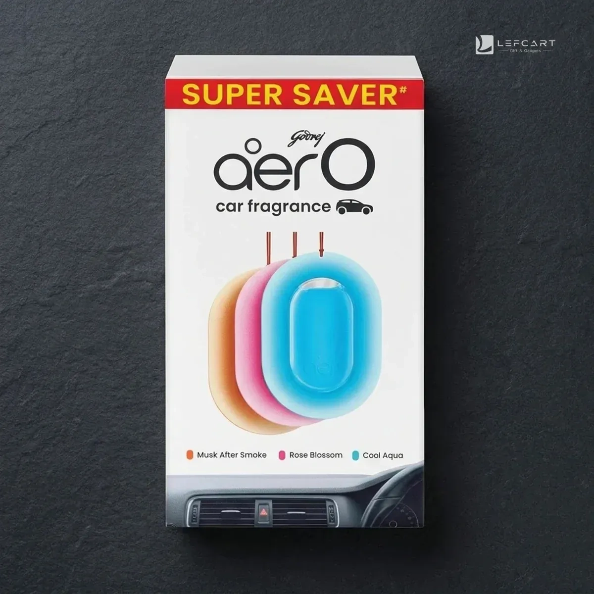 Godrej aer O Premium Car Air Freshener – 30 Day 3 in 1 Pack 2