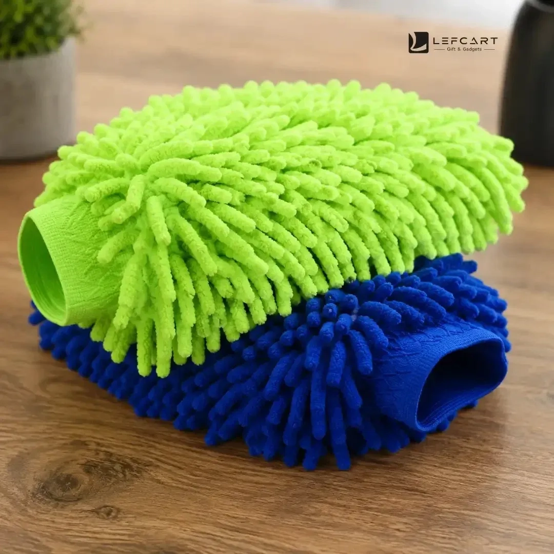 11-Inch Double Sided Microfiber Car Wash Mitt 6
