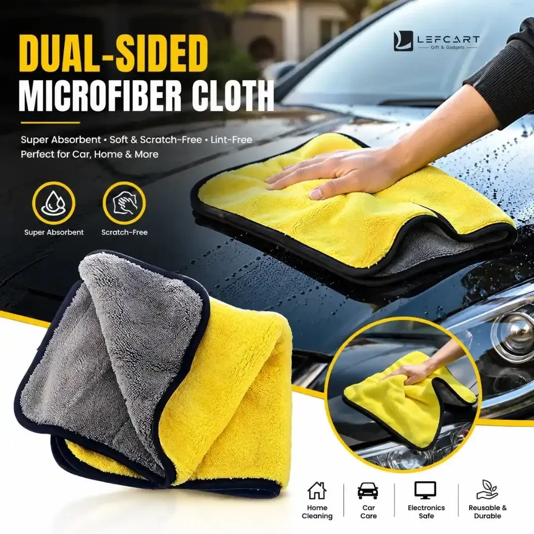 800 GSM Microfiber Car Washing & Drying Cloth 40 × 40cm 4
