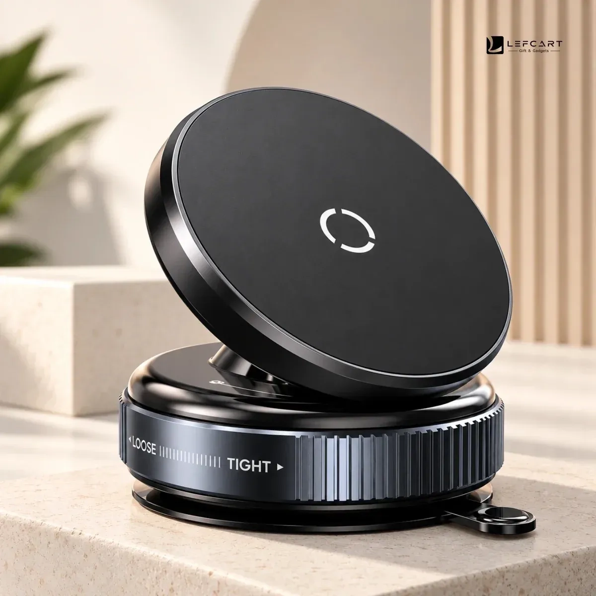 K009 Magnetic Phone Holder with Vacuum Suction Car Mount 3