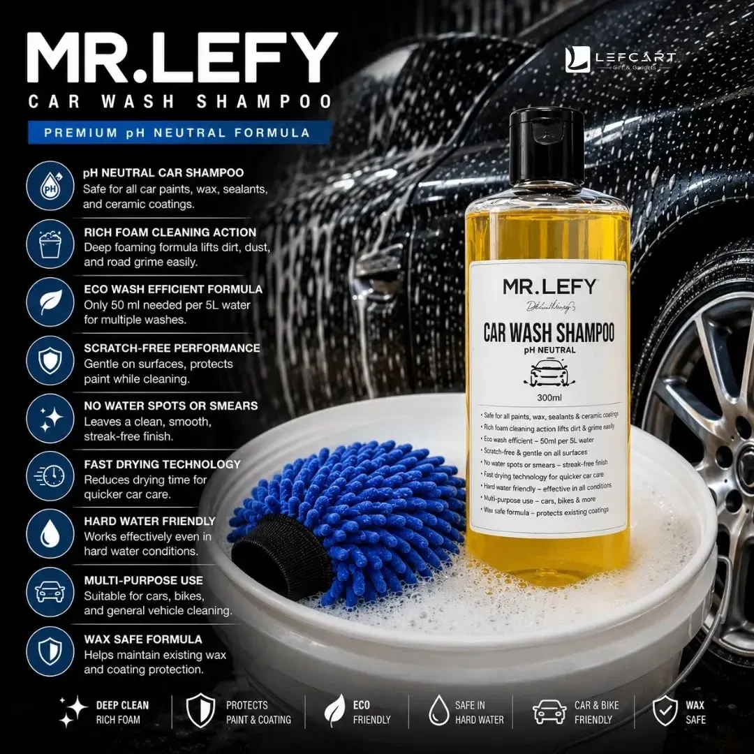 Mr. Lefy Shine Plus Car Wash Shampoo 300ml 4