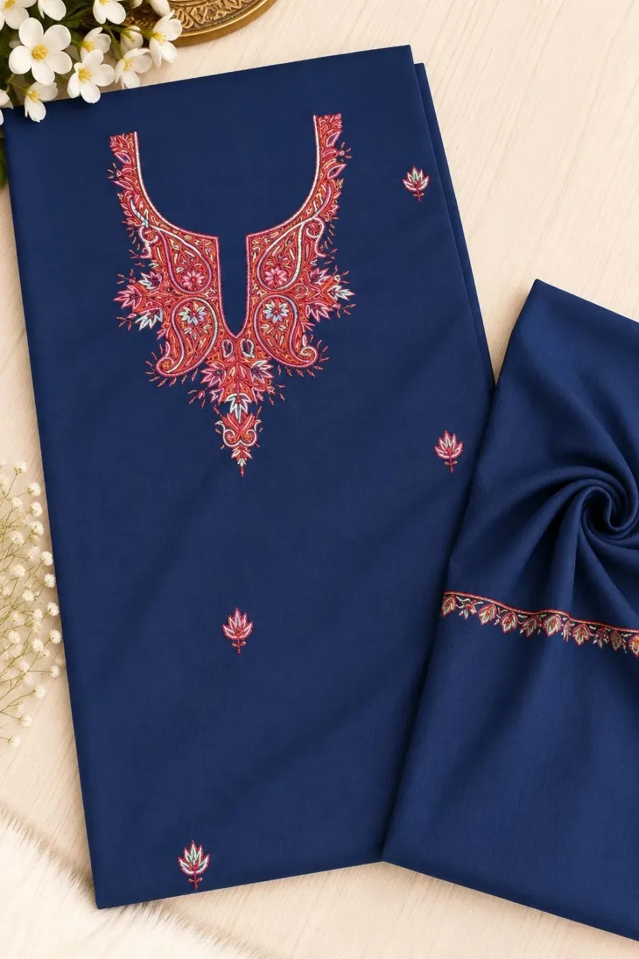 3PC Hand Sozni Unstitched