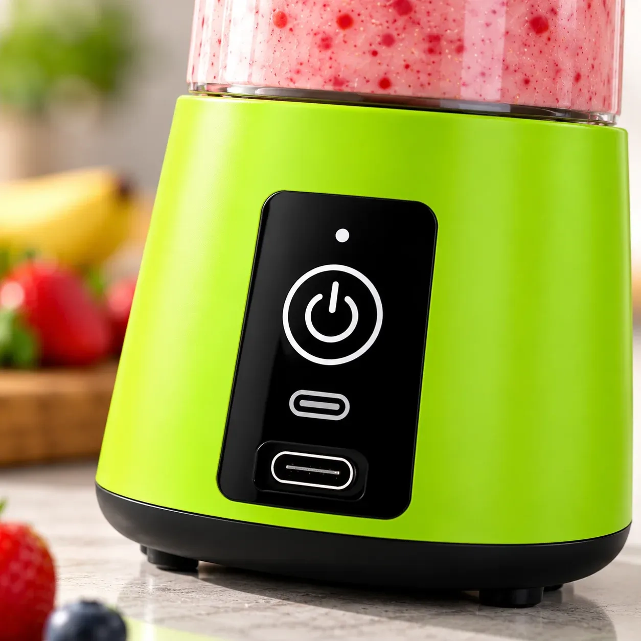 Portable Blender USB Rechargeable Juicer Mixer Machine | Mini Electric Fruit Juice Maker | Personal Smoothie Blender for Protein Shakes, Milkshakes, Fresh Juice & Smoothies | Compact Travel Friendly Mini Mixer Grinder for Home, Office, Gym & Travel