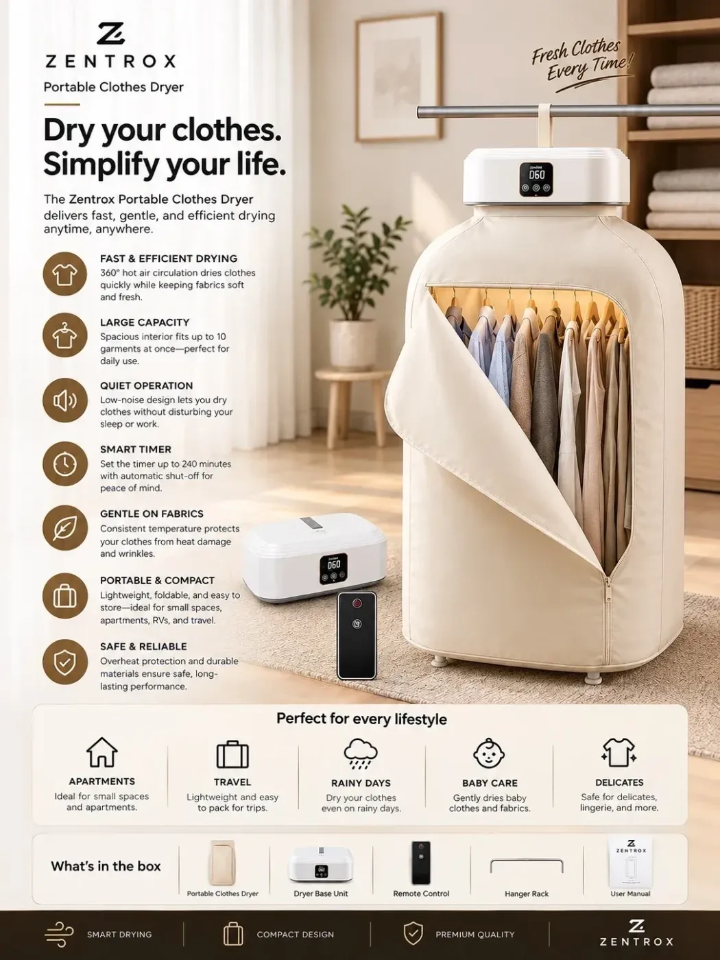 Mini cloth Dryer
