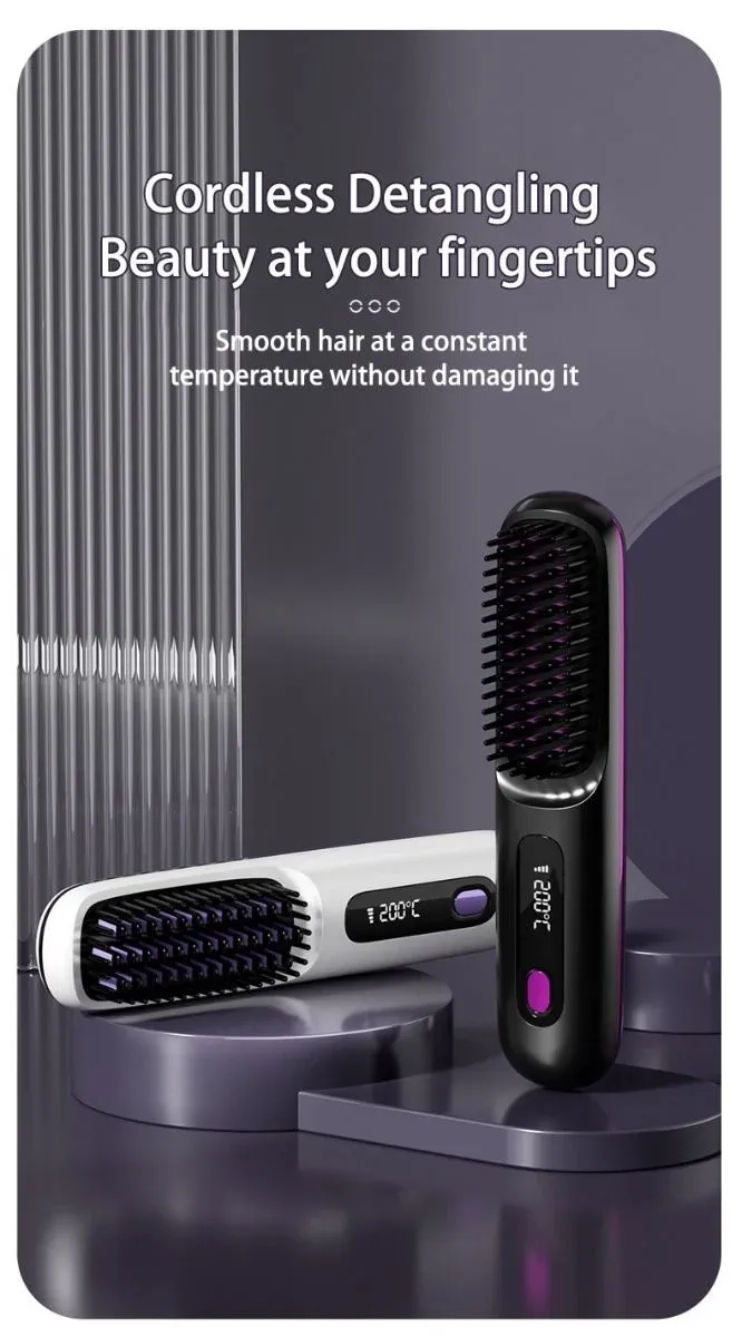 Cordless Hair Straightener Comb 2