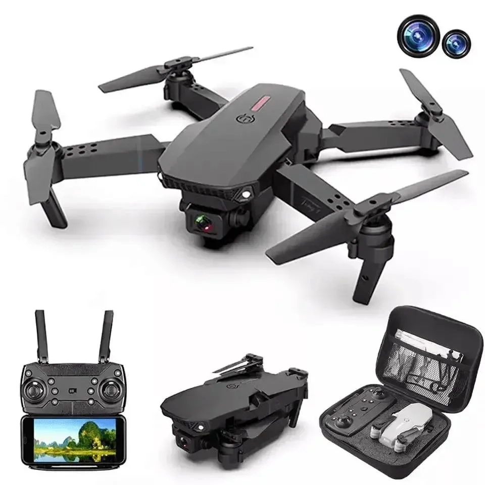 E88 Pro Drone E88 Max Dual Camera Dron Comercial Avec Telecommande De Vision age Kids Plane Drone With 12Mp Camera 1