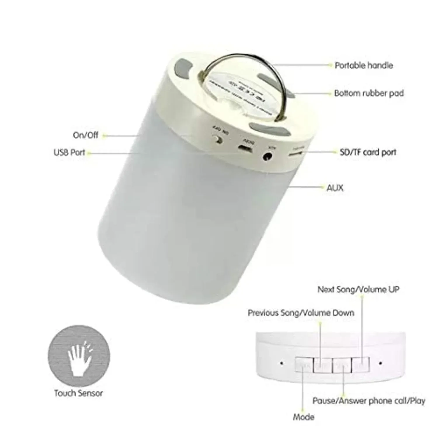TOUCH LAMP PORTABLE SPEAKER 3