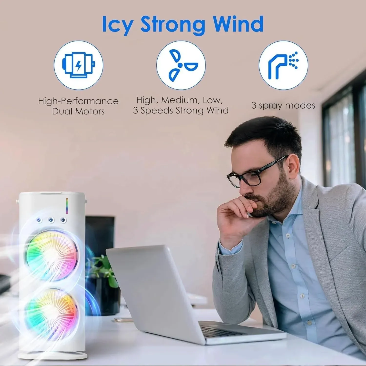 DOUBLE ENDED SPRAY FAN COLD AIR 3