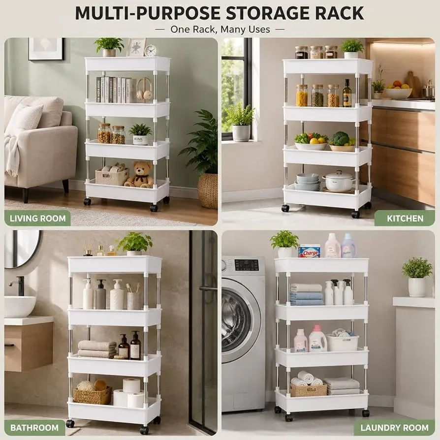Rolling 4 layer multipurpose trolley 2