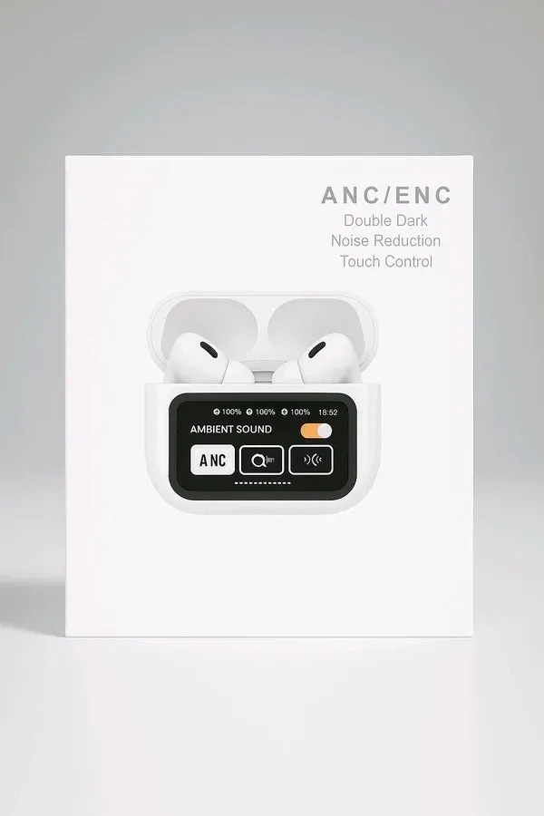 A9 Pro wireless earbuds with a smart touch screen display 1