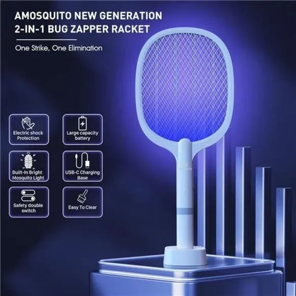 Dual Mode Electric Mosquito Killer Racket 1