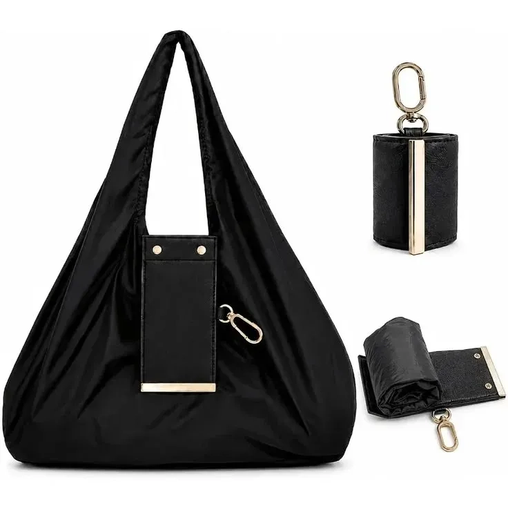 Expandable Keychain Tote Bag – Foldable Reusable Shopping Bag 1