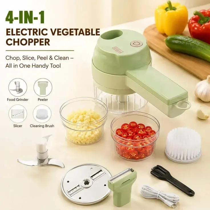 4-in-1 Electric Vegetable Chopper 1