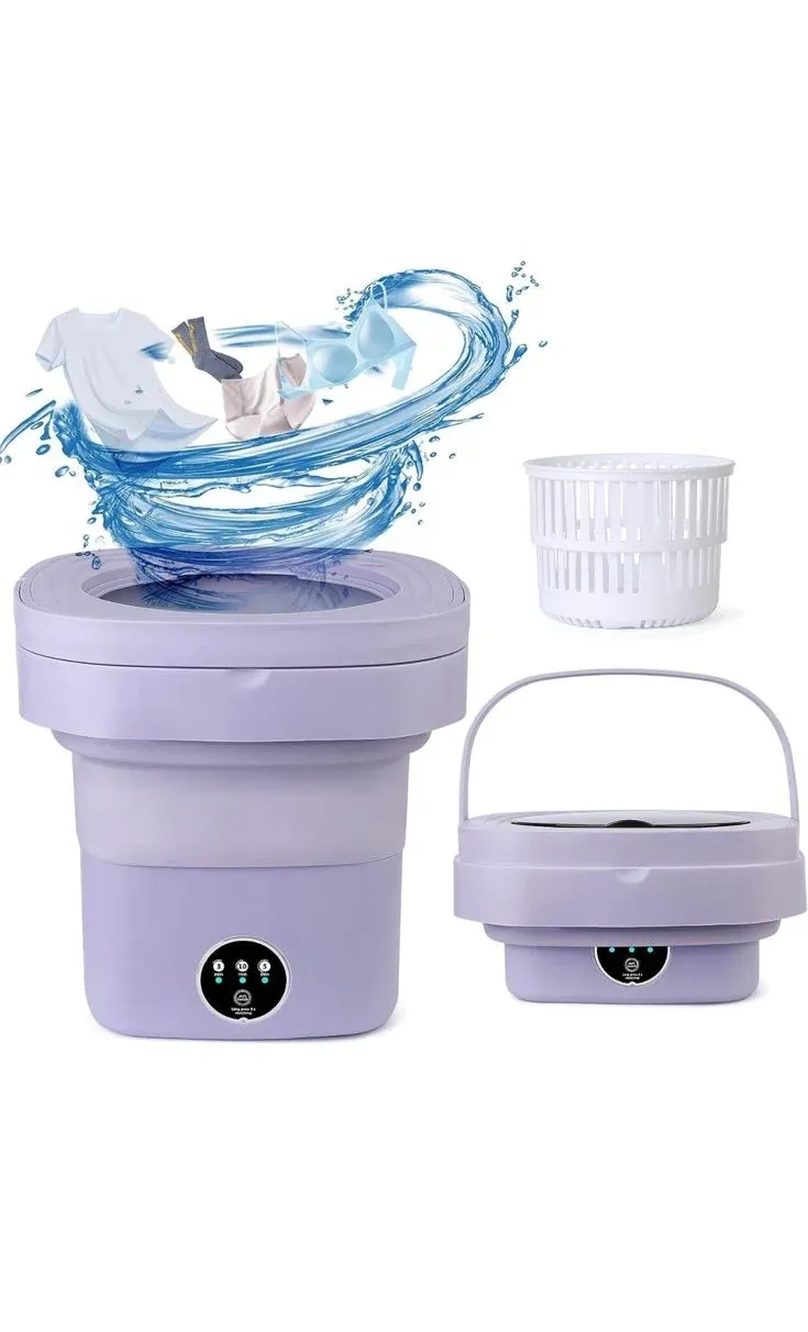 Foldable Mini Washing Machine – 8L Portable Washer 1