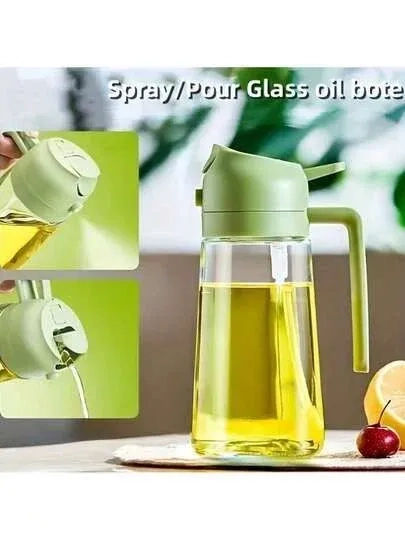 2-in-1 Oil Spray & Pour Bottle 2