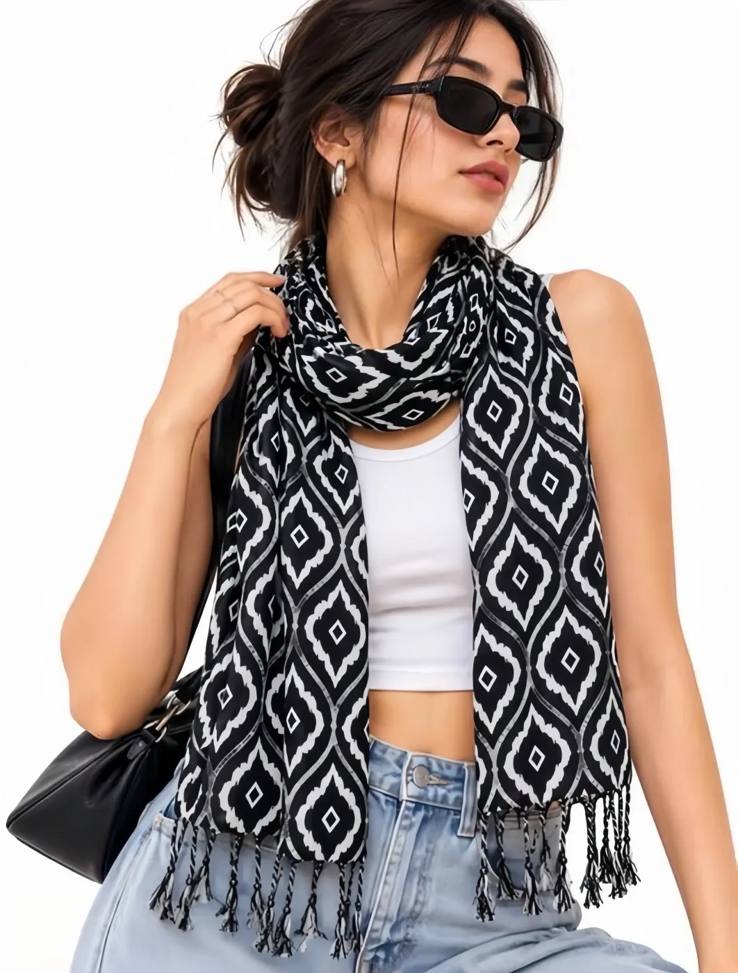 Printed Rayon Scarf and Stole 1