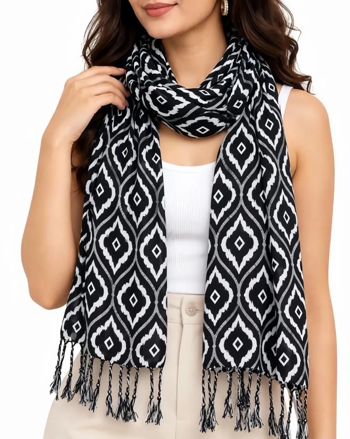 Printed Rayon Scarf and Stole 2