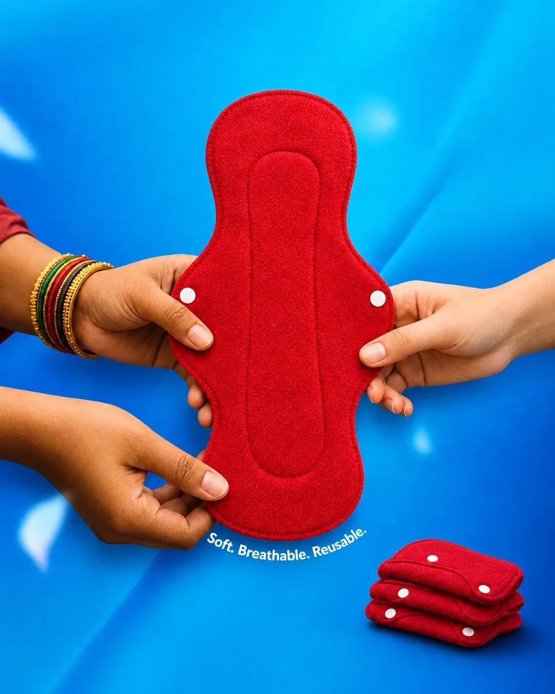 Reusable Cloth periods pad 6 pieces 1