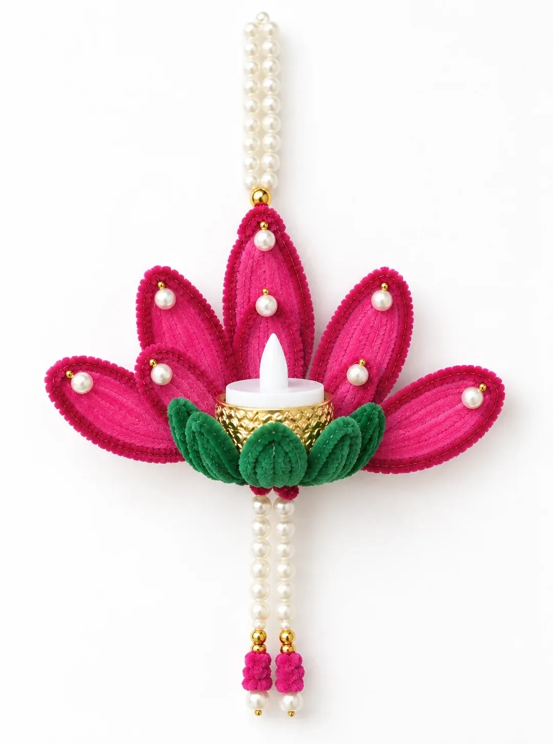 Handcrafted Floral Diya Hanging 🪔