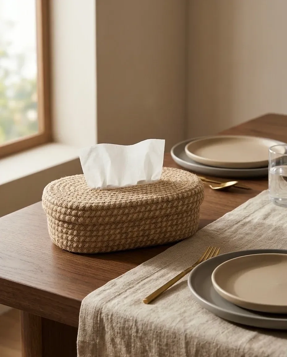 Handcrafted Tissue Container 1