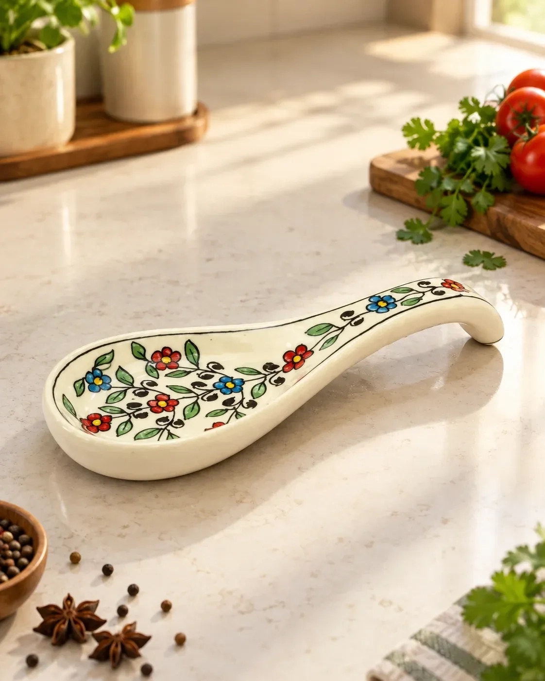 Ceramic Spoon Rest 1