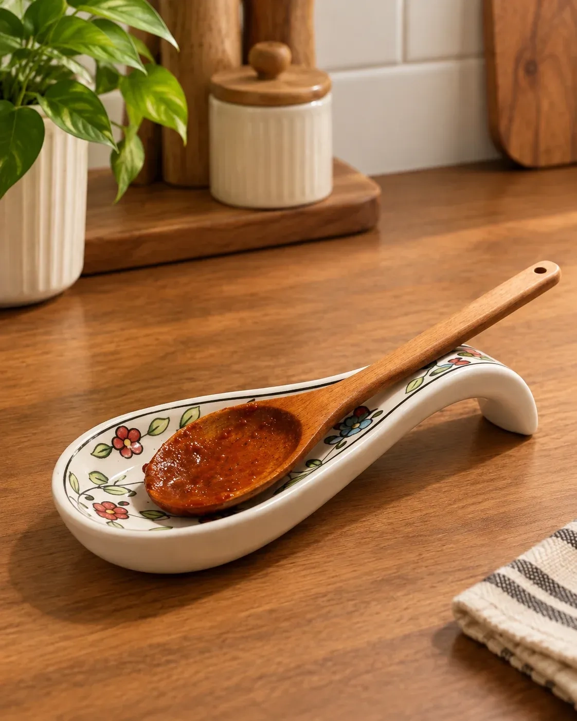Ceramic Spoon Rest 2