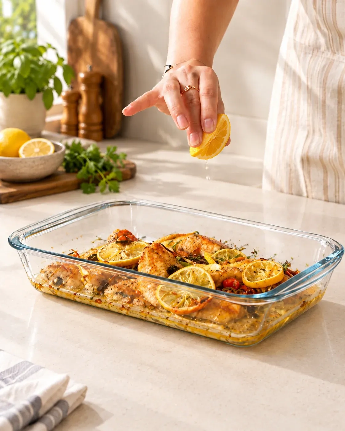 1 LTR Borosilicate Glass Rectangle Dish 1