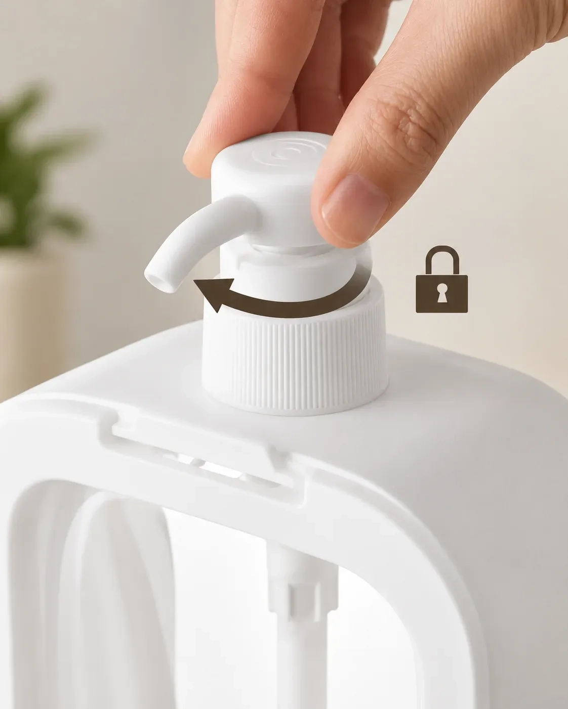2PCS Modern Plastic Soap Dispenser Bottles (white) 2