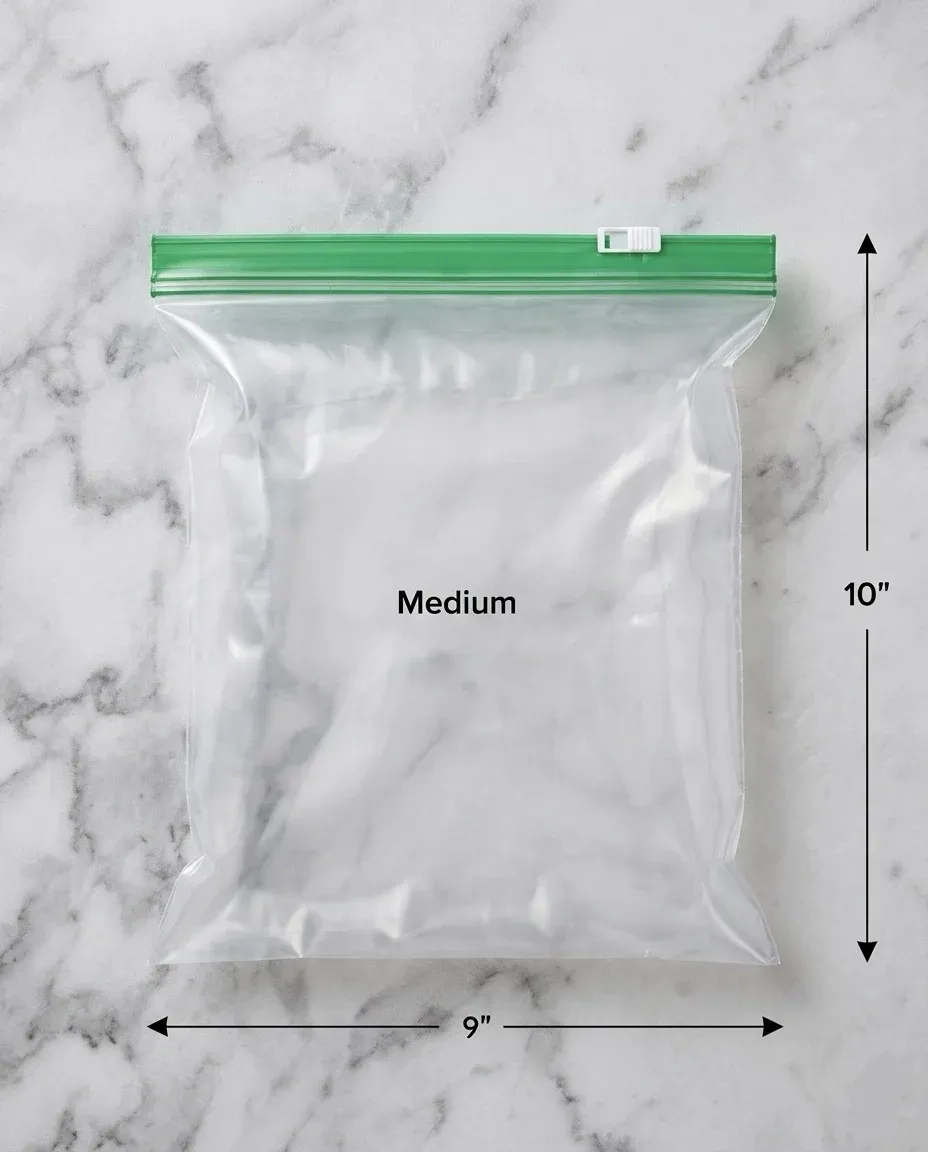 Pack Of 10 Ziplock Pouch Veg Bag 3