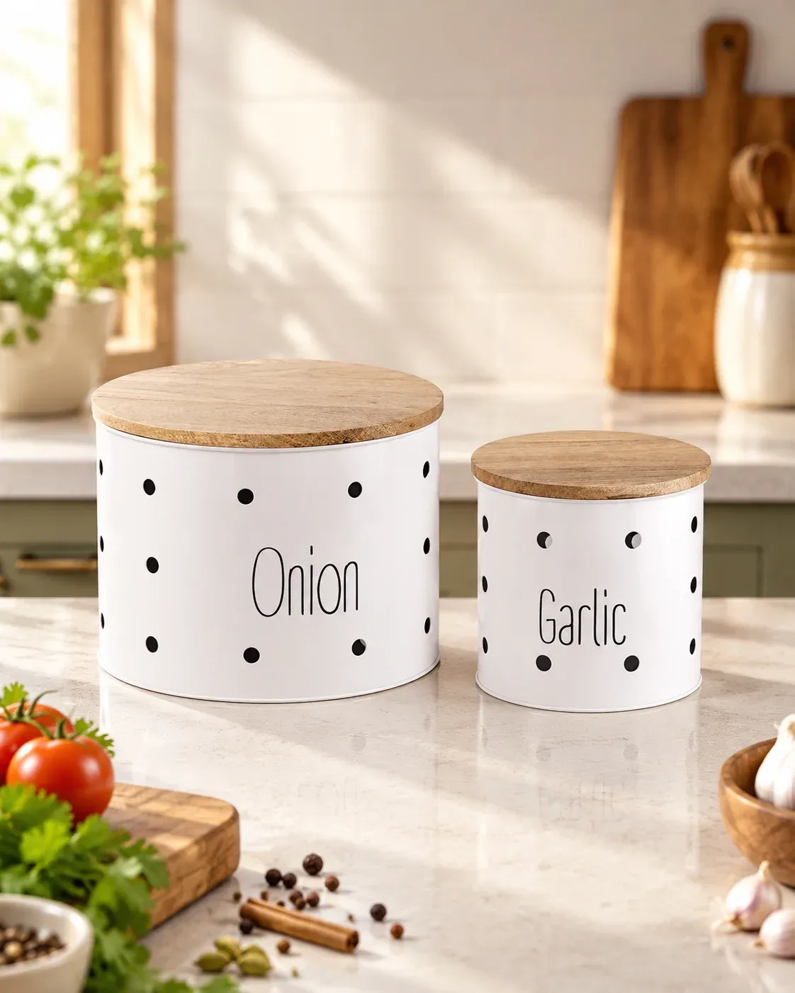 Onion & Garlic Storage Containers 1