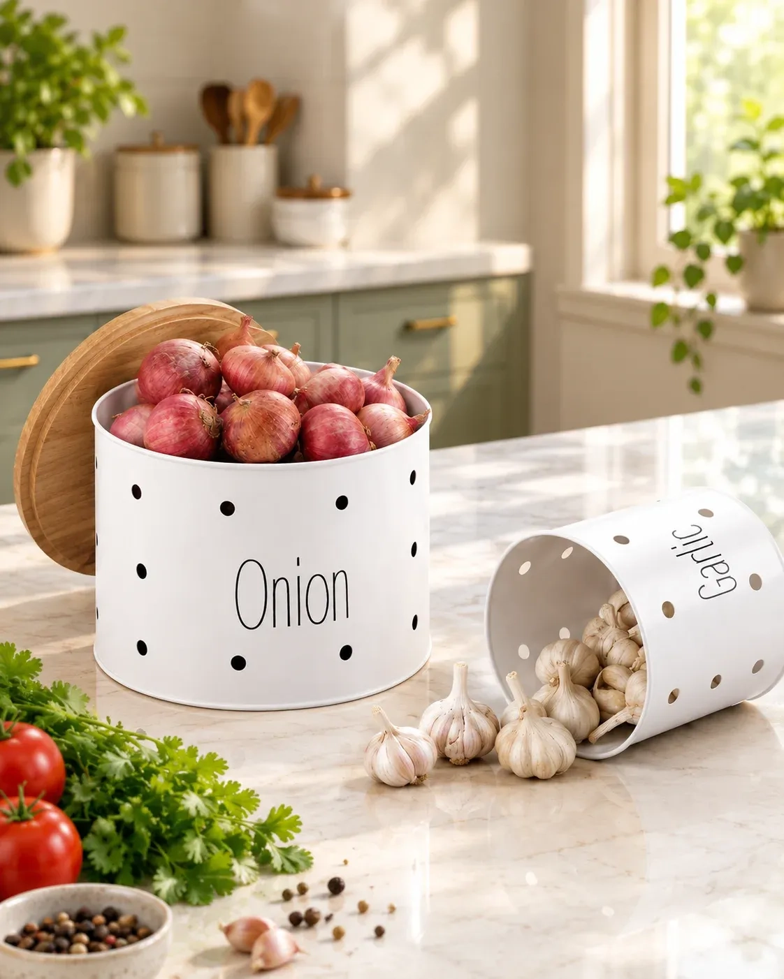 Onion & Garlic Storage Containers 2