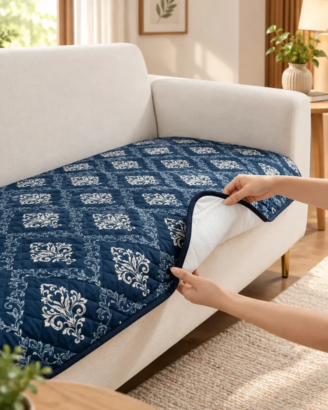 PREMIUM VELVET SOFA COVER 2