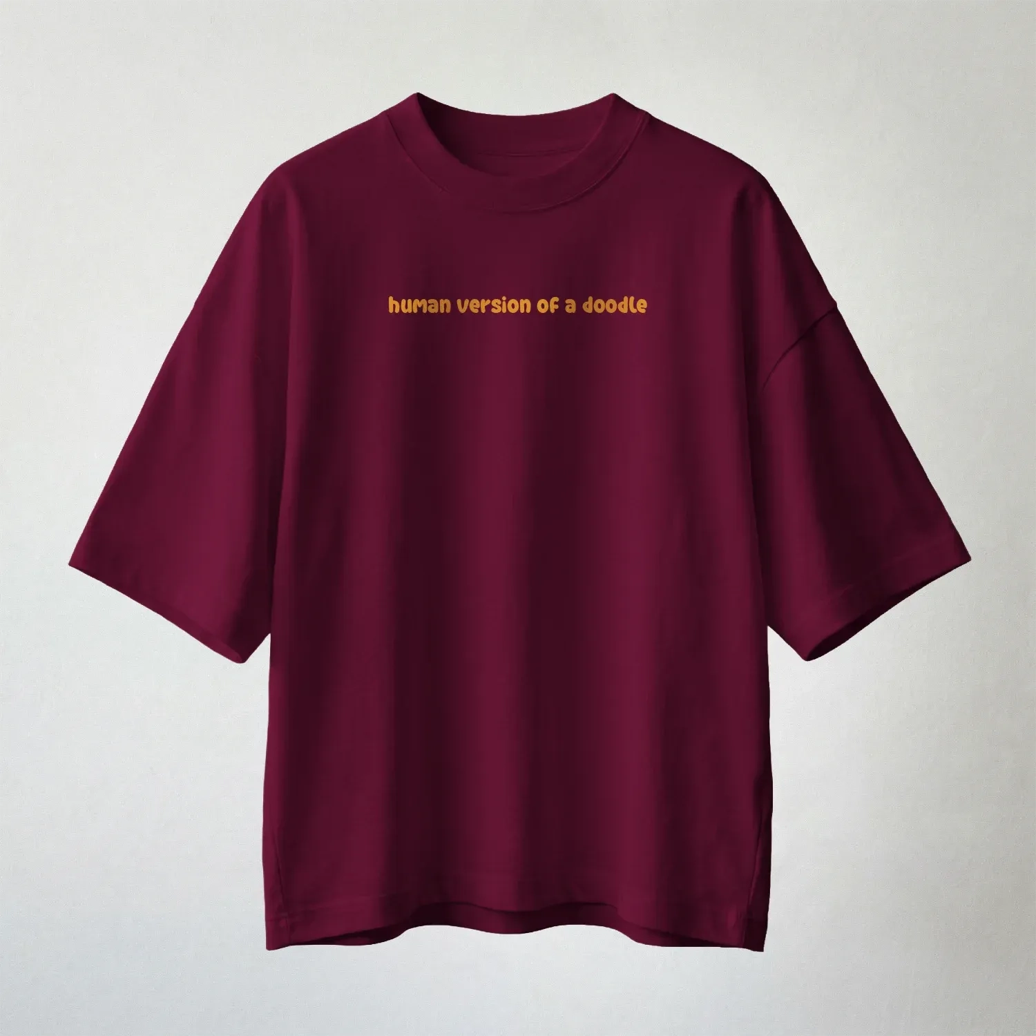 'Human Version of A Doodle' Oversized T-shirt 1