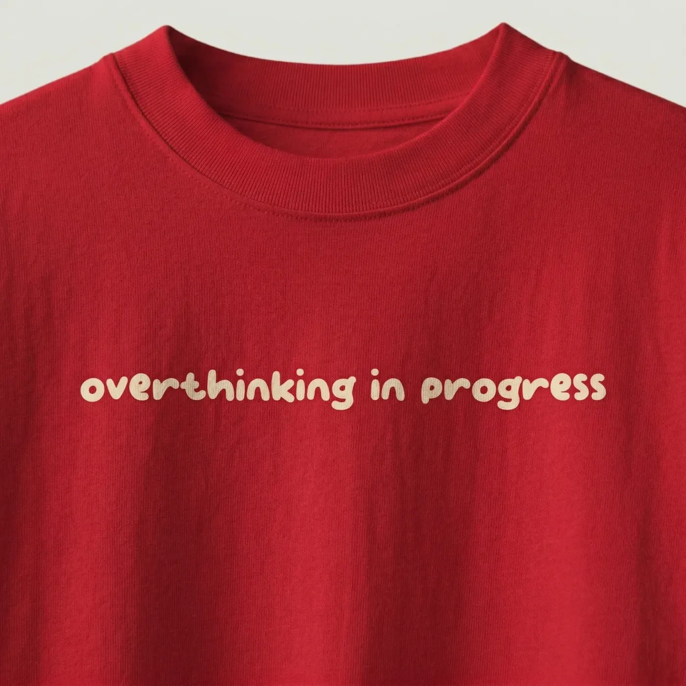 'Overthinking in Progress' Oversized T-shirt 2