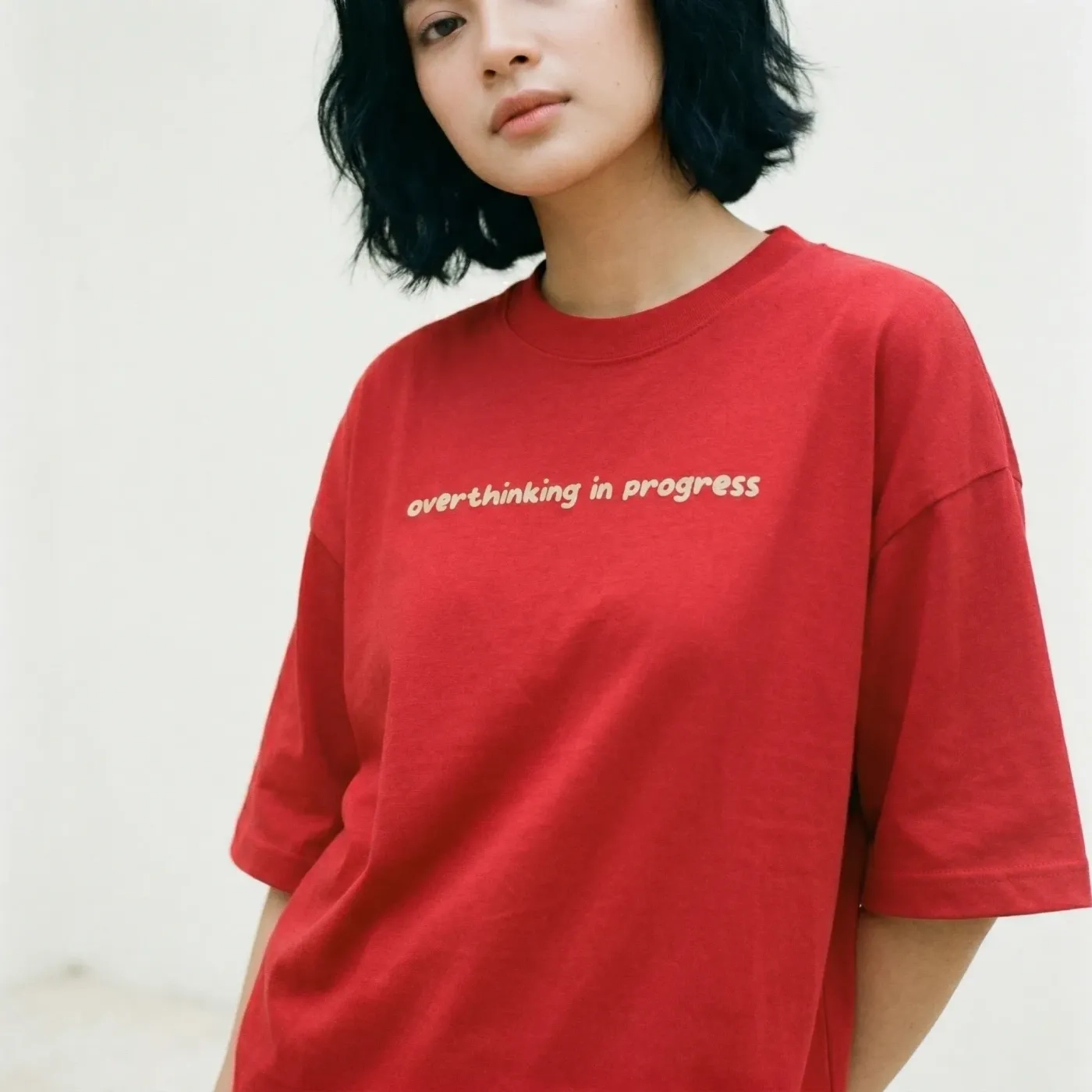 'Overthinking in Progress' Oversized T-shirt 4