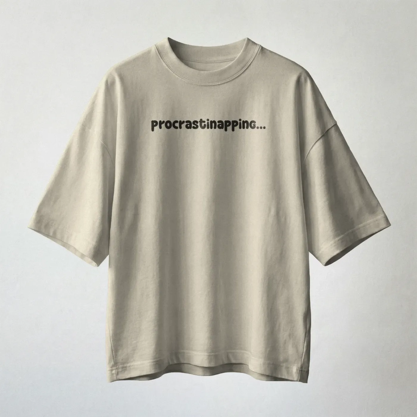 'Procrastinapping' Oversized T-shirt 1