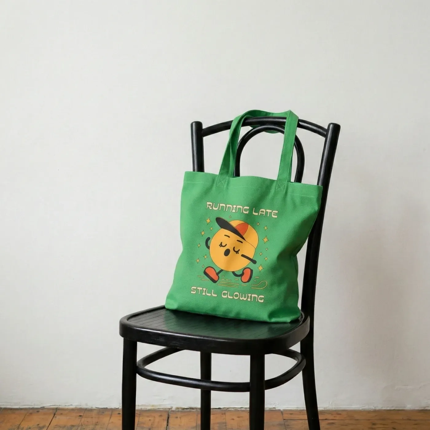Running Late Still Glowing Tote Bag 2